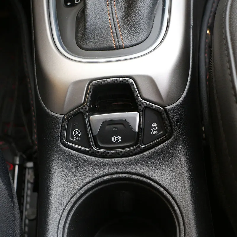 Автомобильный Электронный ручной тормоз Кнопка Ручного Тормоза панель накладка наклейки для Jeep Renegade- аксессуары