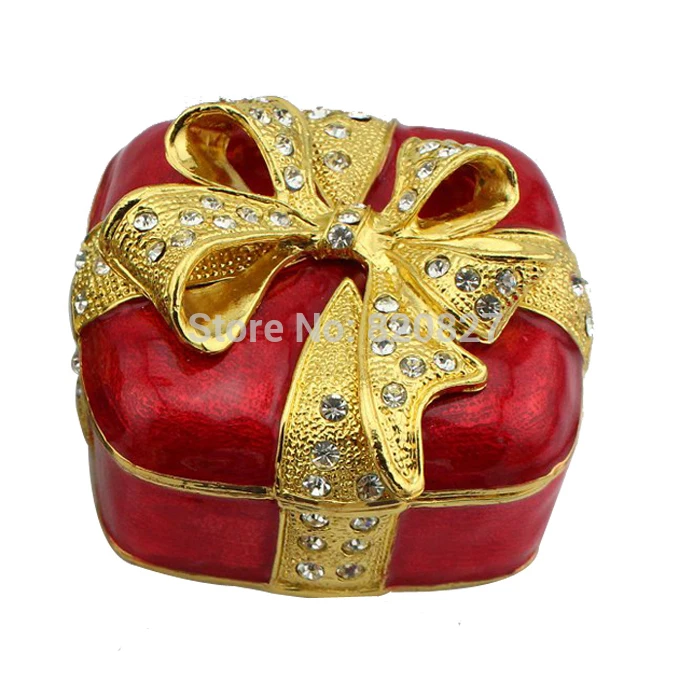 Dark Red Pewter Wedding Box, Top Selling Coral Wedding Gift Box