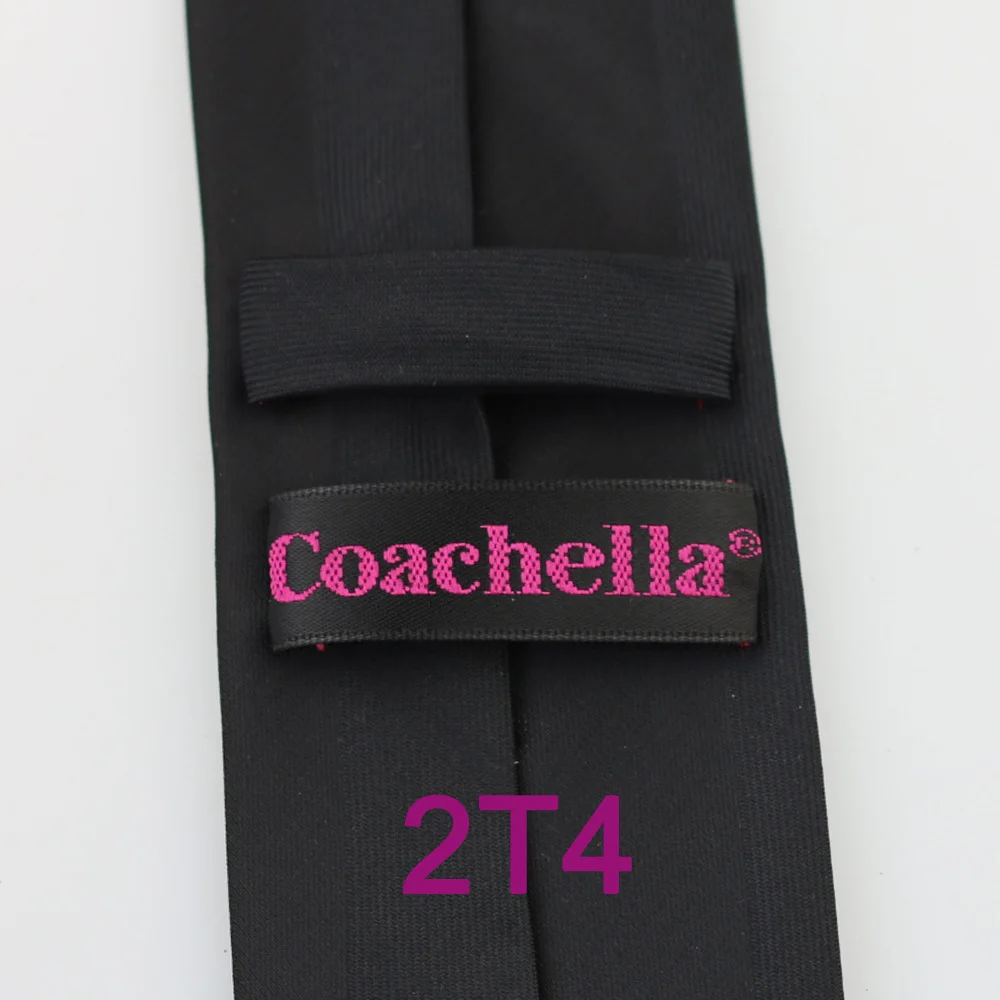 Галстуки YIBEI Coachella мужской тонкий галстук новый дизайн черный с красными