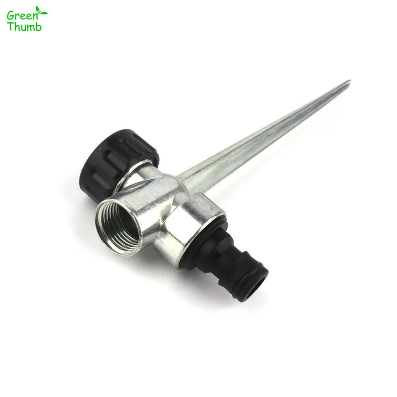 

1pc 1/2inch Female Thread Metal Ground Insertion Fixed Rod Zinc Alloy Connect Nozzle Garden Irrigation Agricultural