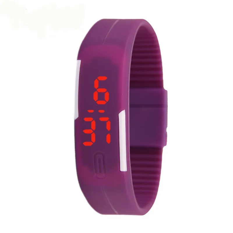 purple RDigital Часы светодиодный часы для мужчин Relogio Masculino Relogio Feminino Erkek Kol saati женские часы спортивные мужские часы Montre Homme - Цвет: purple