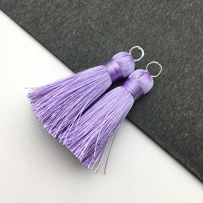 L8721 Assoonas L87, 4 см, кисточка, шелковые кисточки, фурнитура для серег, аксессуары для ювелирных изделий, комплектующие для ювелирных изделий, ручная работа, 2шт - Цвет: L8721