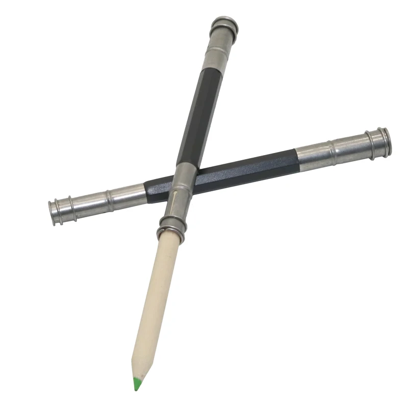 2 шт. усовершенствованный двойной металлический карандаш удлинитель держатель