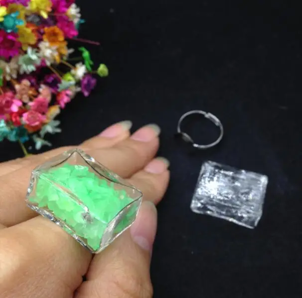 20 компл./лот прозрачные геометрические формы жидкие кольца стеклянные круглые Пузырьковые в виде бутылки