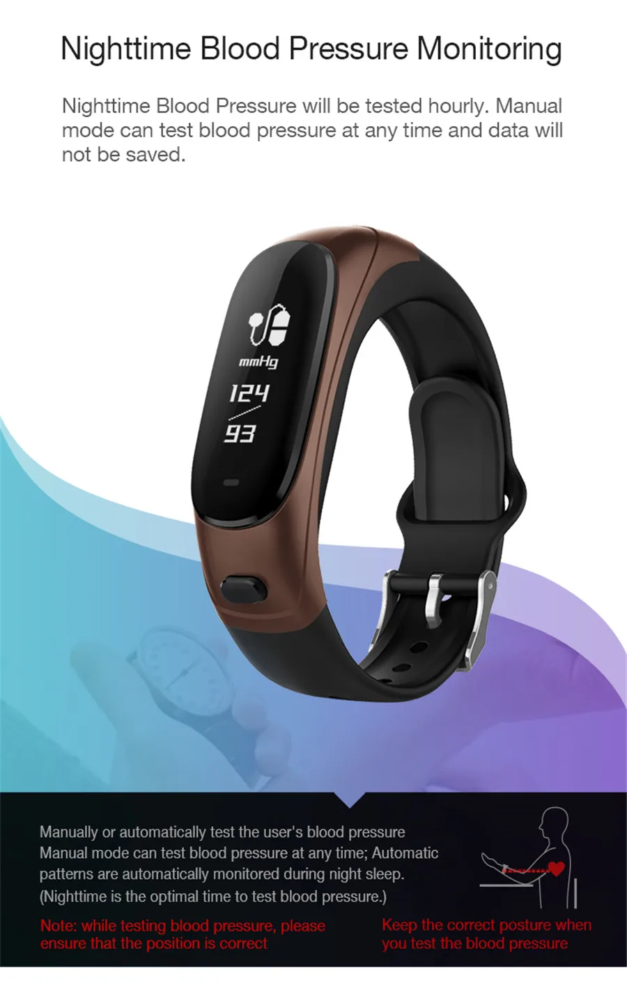 V08 беспроводные Bluetooth наушники смарт-браслет 2 в 1 ушной браслет умный браслет пульсометр Монитор артериального давления