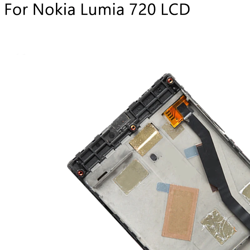 4," для Nokia Lumia 720 RM-885 ЖК-дисплей сенсорный экран с рамкой дигитайзер запасная сборка для Nokia 720 ЖК-дисплей протестирован