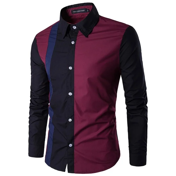 Zogaa Новинка 2018 мужская хлопковая рубашка Slim Fit Модная Повседневная деловая с
