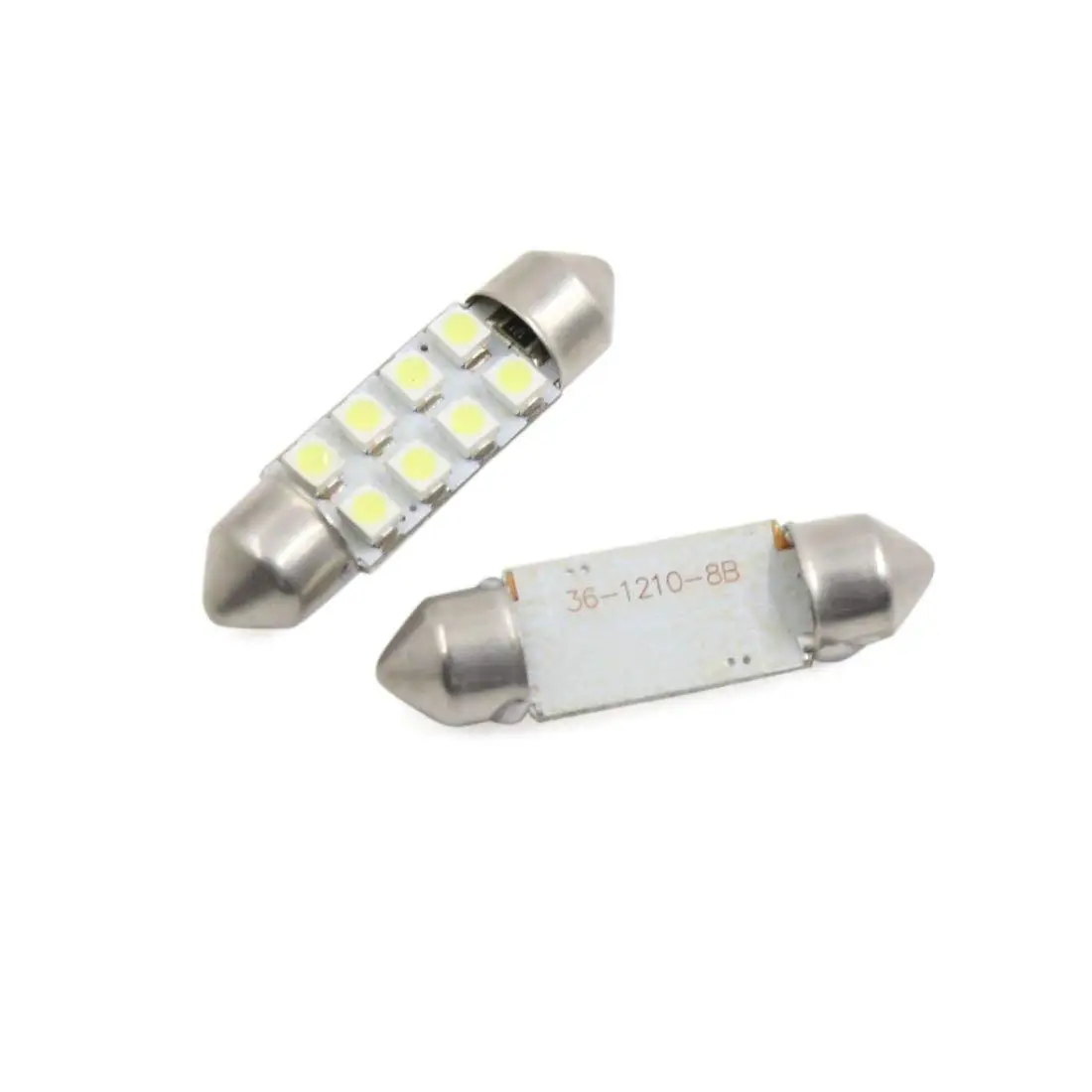Uxcell 10 шт 37 мм холодный белый 8 3528 SMD светодиодные гирлянды лампы салона автомобиля