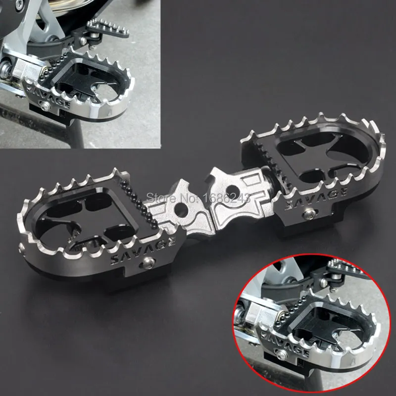 Мотоцикл Алюминий спереди широкий жира подножки для ног BMW F700GS F800GS R1200GS F650GS