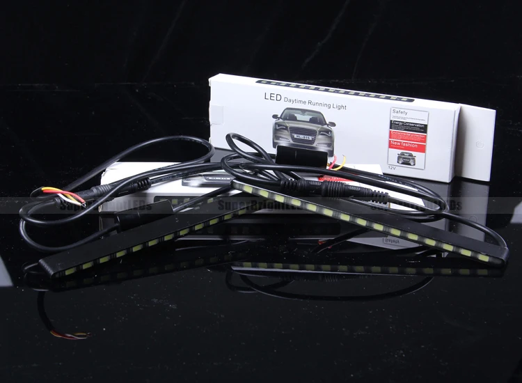 Дневные ходовые огни светодиодный DRL 15 SMD 5630 Универсальный Белый с поворотным