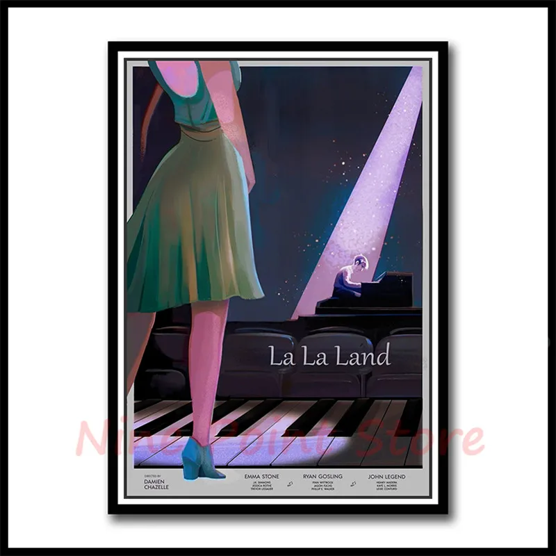 La Land бумага с покрытием фильм плакат наклейки на стену Бар Кафе домашний декор домашнего искусства бескаркасные