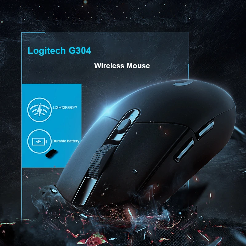 Мышь Logitech G304 Esports игровая Беспроводная с USB приемником 12000 точек/дюйм|Мыши| |
