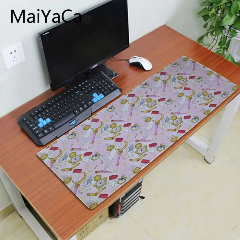 Lock Edge 30X70cm Maiyaca Сейлор Мун, прочный резиновый коврик для мыши, Настольный коврик с клавиатурой, Аниме Коврик для мыши 700x300 мм, геймерский большой Офисный Компьютерный стол, коврик - Цвет: Lock Edge 30X70cm