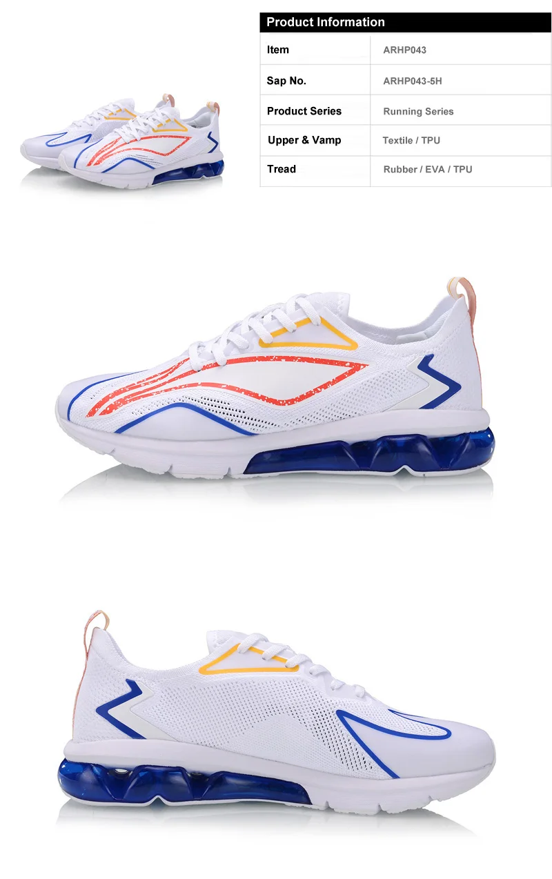 Li-Ning/мужские беговые кроссовки с пузырьковой дуговой подушкой; спортивная обувь с дышащей подкладкой; износостойкие кроссовки; ARHP043 XYP928