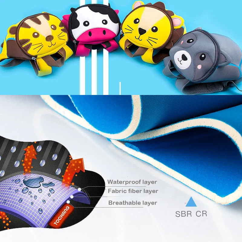 3D школьная сумка с рисунком из мультфильма рюкзак веревкой для детей детский сад