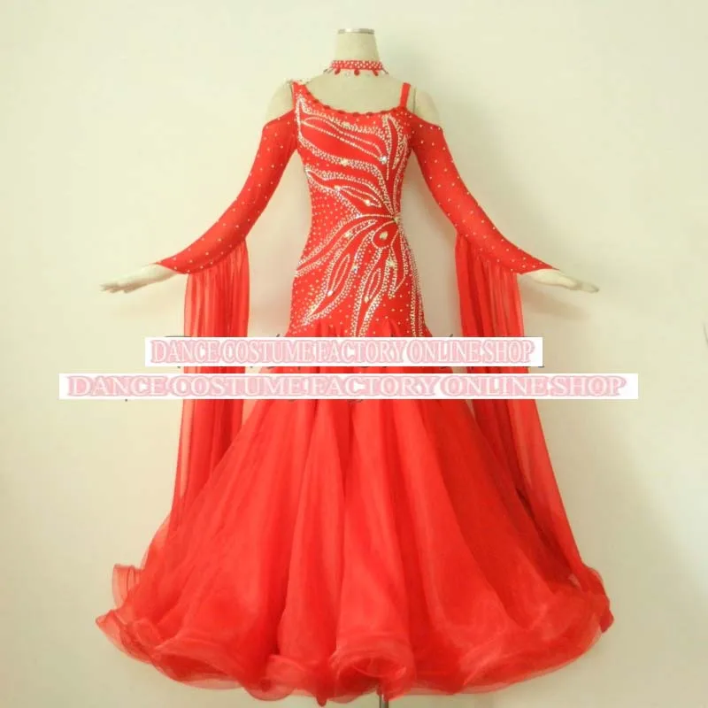 Новинка 100% года вечернее платье из органзы для бальных танцев одежда подростков