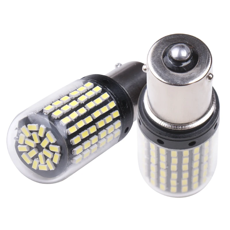 RXZ 2 шт. янтарные BAU15S py21w BA15S T20 7440 1156 S25 светодиодный 3014 144 Smd лампы для автомобильных указателей поворота Тормозные Лампы canbus белый