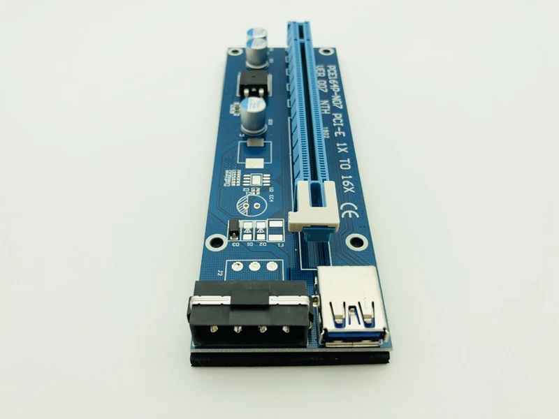 Райзер расширитель PCI E синий 60 см 1x до 16x USB 3 0|Компьютерные кабели и разъемы| |