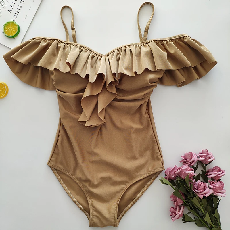 Женский слитный купальник с чашками пуш ап и глубоким V образным