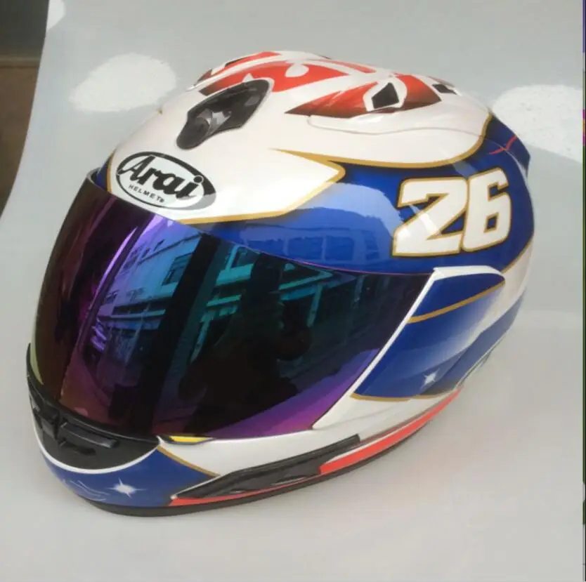 ARAI 26# мужские Мото GP синие шлемы дорожный мотоциклетный шлем капитан мотоцикл Casway велосипеды