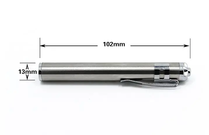 Фото Фонарик из нержавеющей стали карманный светодиодный фонарик 3 Вт penlight Фонарик из нержавеющей стали карманный светодиодный фонарик 3 Вт penlight