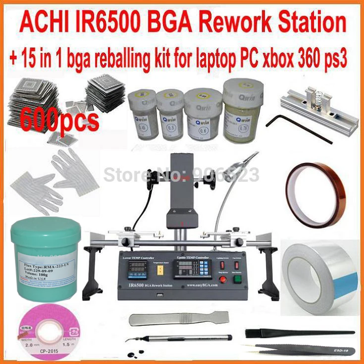 Новая восстанавливающая станция ACHI IR6500 bga инфракрасная фотостанция + трафареты 600