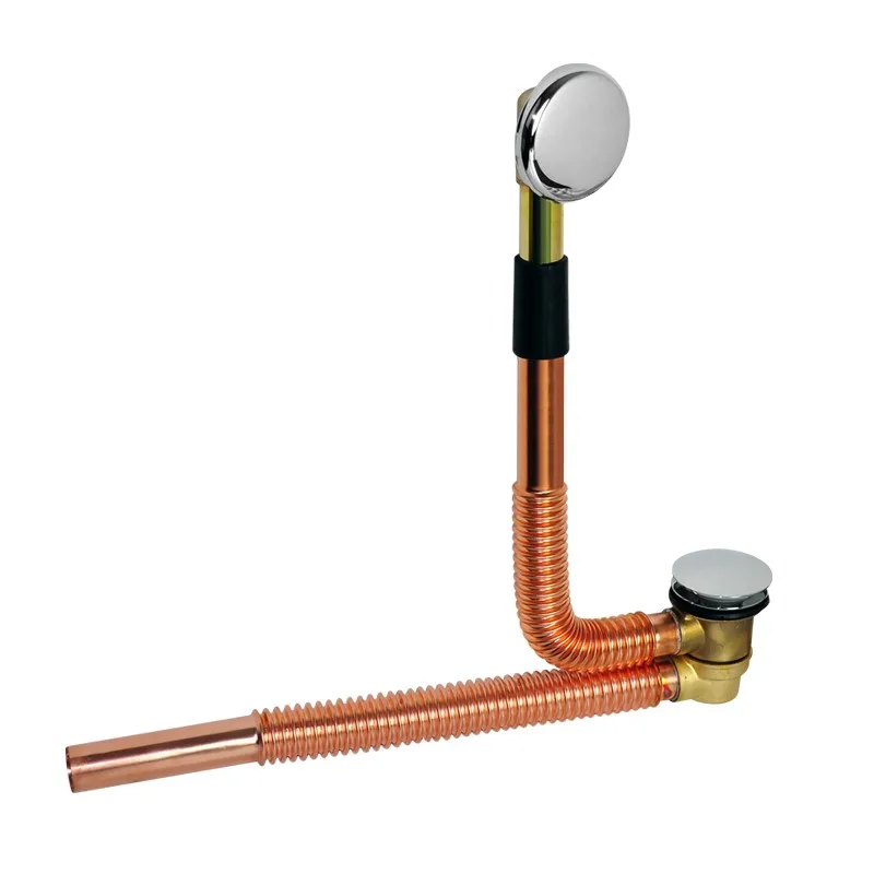 

750mm length Chrome plated solid brass bathroom Bathtub drainer Bathtub accessories--Pop Up drainer