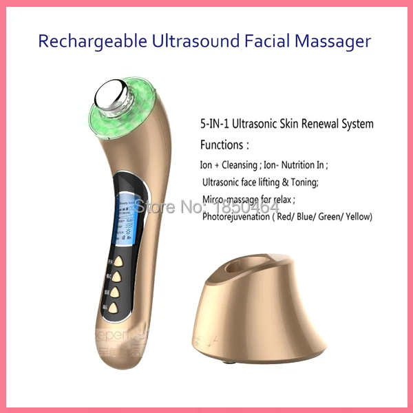 Бесплатная доставка Мини Перезаряжаемые ультразвуковой фотон Ион Радио частота