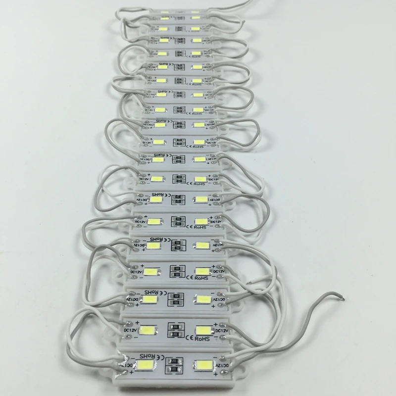 500 шт DC12V 5730 2 светодиодный модули IP66 Водонепроницаемый Подсветка для рекламы |
