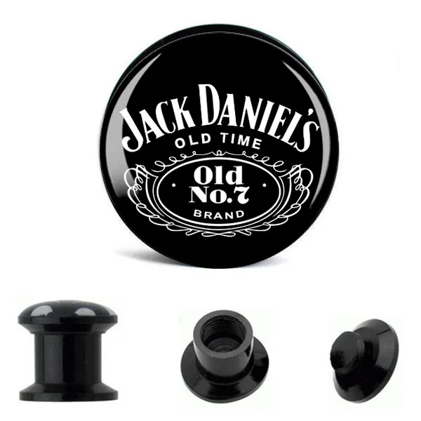 Дешевые украшения для тела черные серьги ушей вилка туннели пирсинга