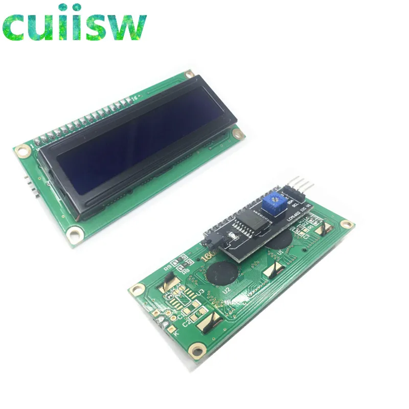Модуль ЖК дисплея 1602 + I2C LCD синий экран PCF8574 IIC/I2C для платы адаптера arduino
