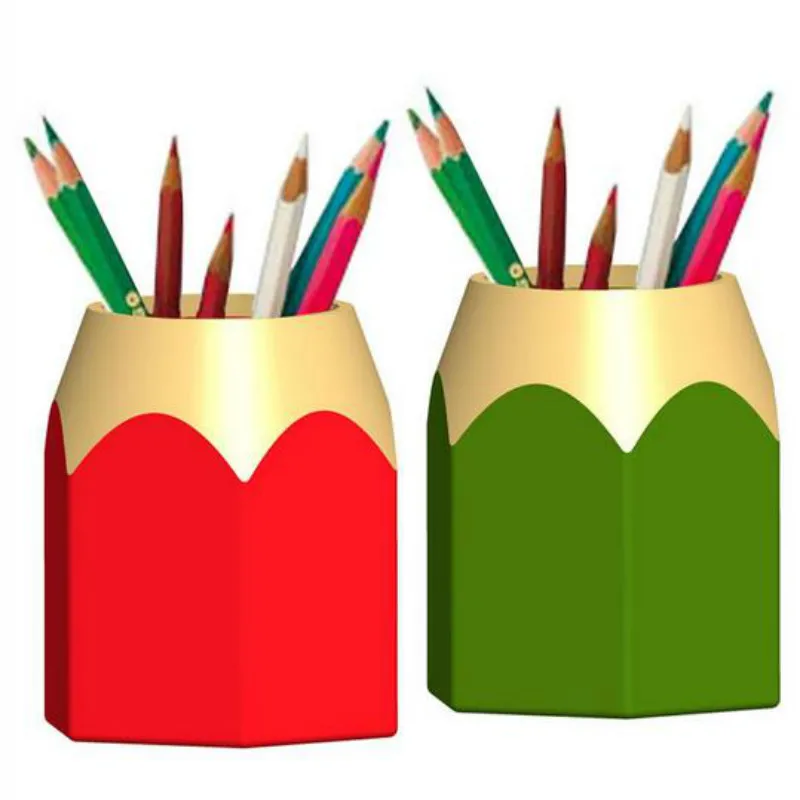 Творческий ваза для ручек карандашный горшок Настольный держатель щеток макияжа