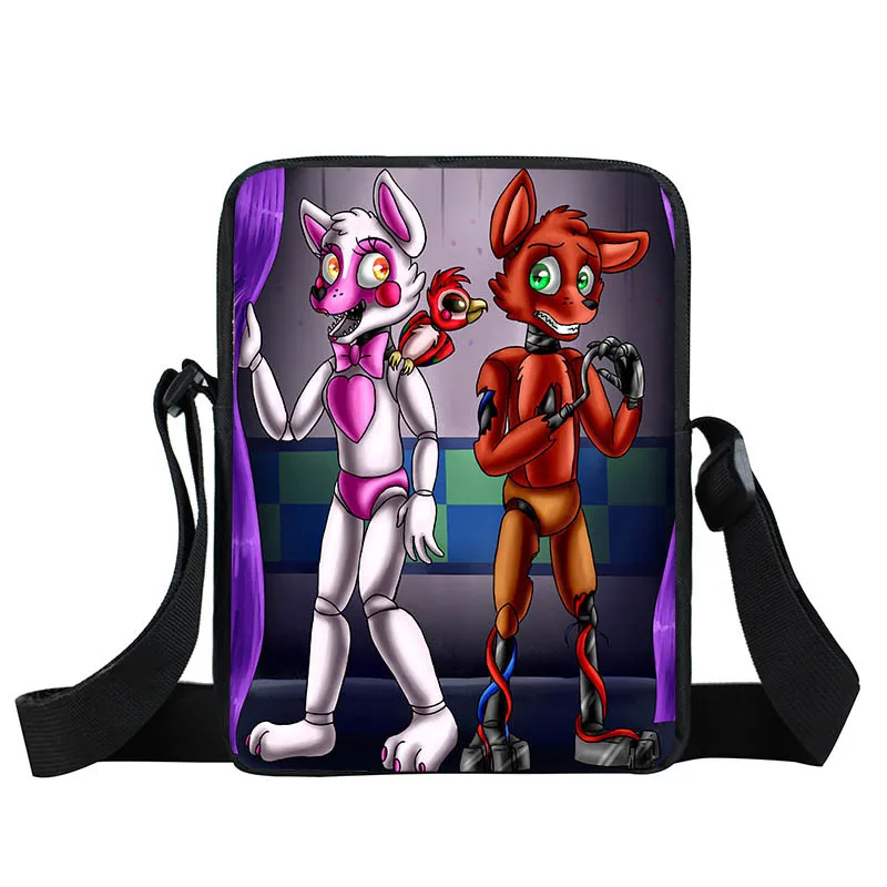 XKB FLD10 Five Nights at Freddy сумка через плечо FNAF сумка через плечо Five Nights at Freddys детская Подарочная мини-сумочка - Цвет: XKB FLD10