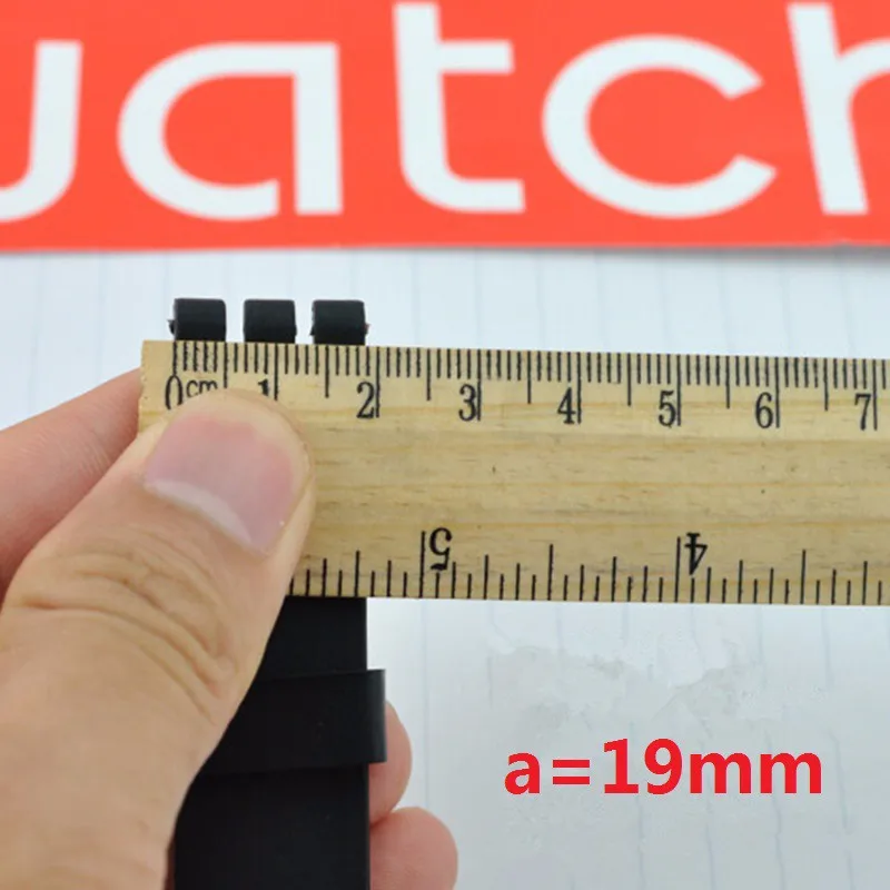 High Quality Black White Navy Brown 17mm 19mm 20mm Silicone Rubber Watchband For Swatch Colorful strap plastic buckle | Наручные часы