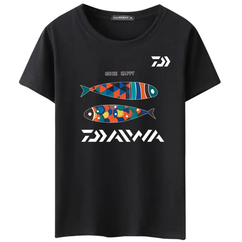 Daiwa мягкая быстросохнущая рыболовная Джерси с коротким рукавом из хлопка
