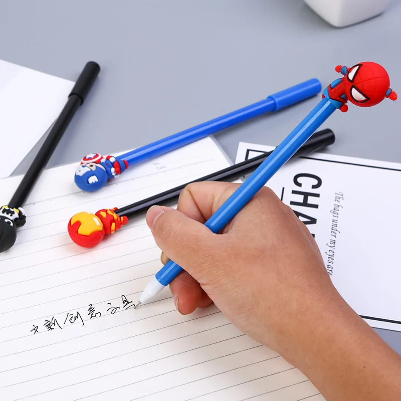 Симпатичные 0 5 мм супер герой Капитан Америка Железный человек гель студенческие