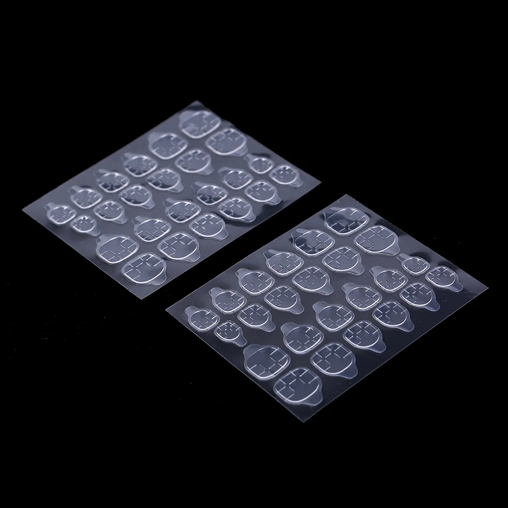 5 листов модные двухсторонние клейкие наклейки с лентами прозрачные накладные