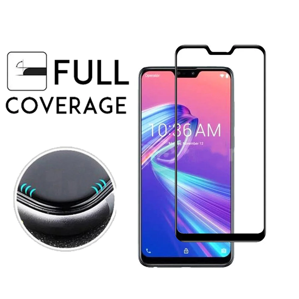 Закаленное стекло для Asus Zenfone Max Pro M2 ZB631KL полное покрытие ZB633KL защита экрана ZB