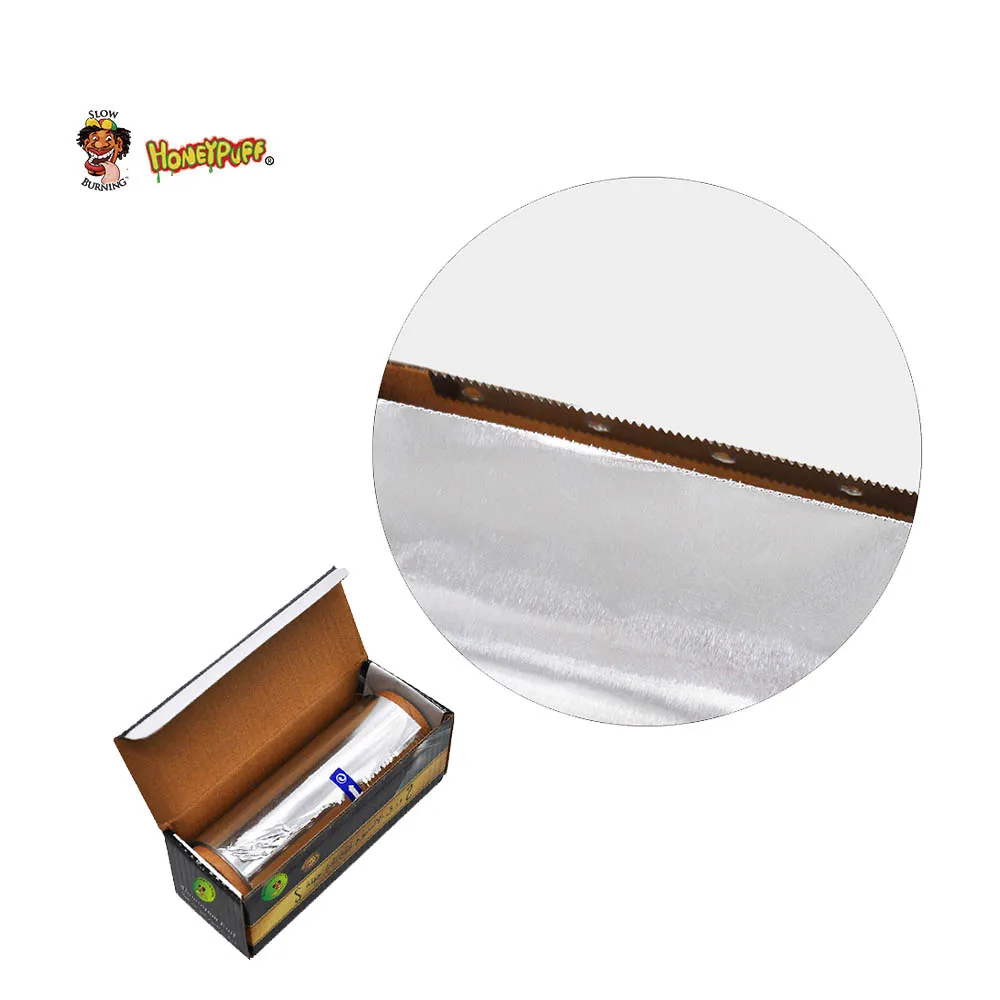 HONEYPUFF 1 Box Rectangular Aluminum Hookah Foil Paper Diameter 140MM /Thickness 0.03MM Holes Shisha Chicha Charcoal Bowl |