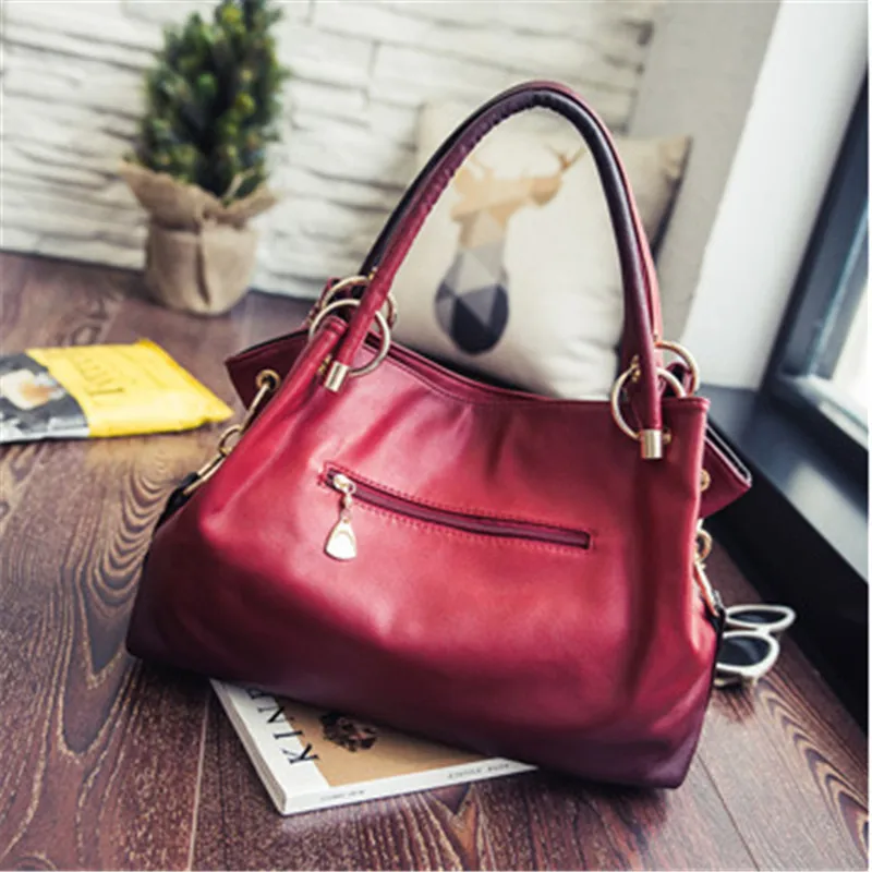 Новый роскошный выдалбливают Большая искусственная кожа Tote Сумки Для женщин