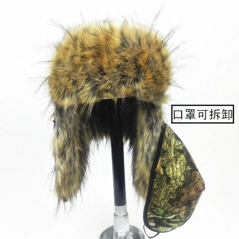 Открытый Bionic Камуфляж Дерево листья камуфляж зимняя охотничья шапка