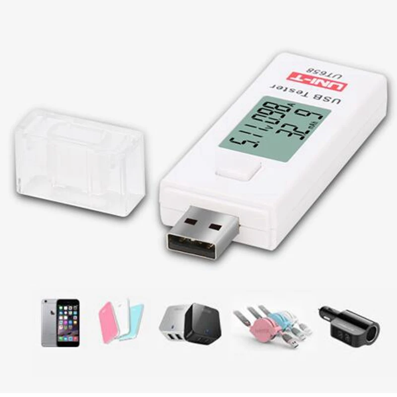 UNI T UT658 UT658B USB тестер телефонный компьютер зарядный детектор напряжения
