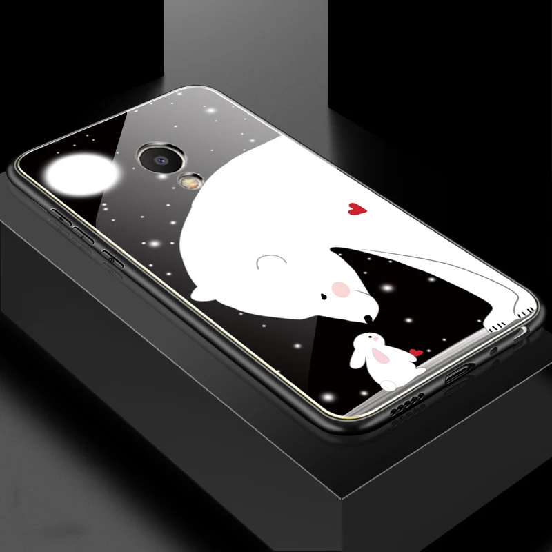 beijixiong Чехол для meizu M5 note, M5, M5s, чехол, роскошное закаленное стекло, мультяшный, задний, силиконовый, бампер, чехол для телефона s, для meizu M5, M5s, чехол, броня - Цвет: beijixiong