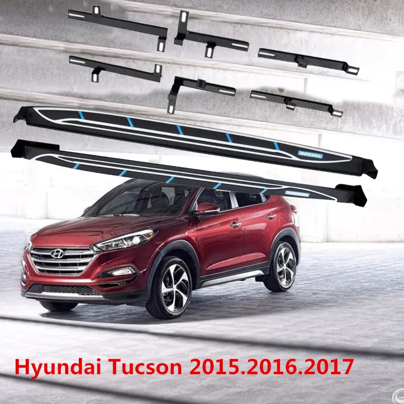 Автомобильные беговые платы боковые ступени для Hyundai Tucson 2015.2016.2017