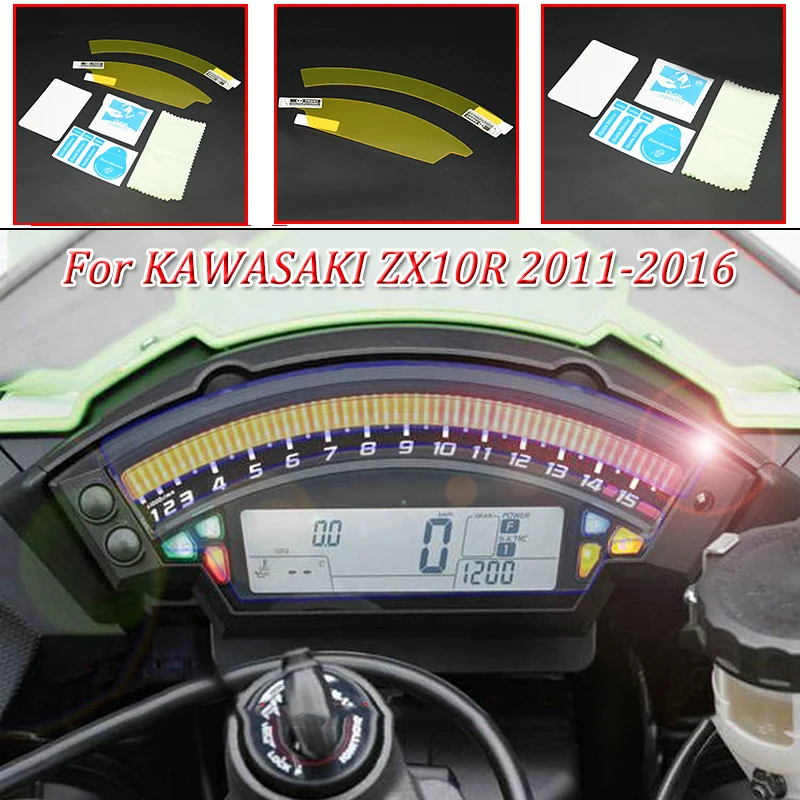 Защитная пленка от царапин для приборной панели ZX10R moto Cluster TPU Blu Ray KAWASAKI 2011 2016