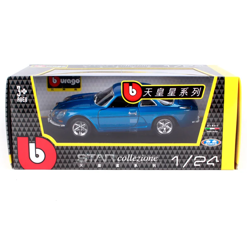 Bburago 1:24 ALPINE RENAULT A110 1600S синяя литая под давлением модель автомобиля игрушка