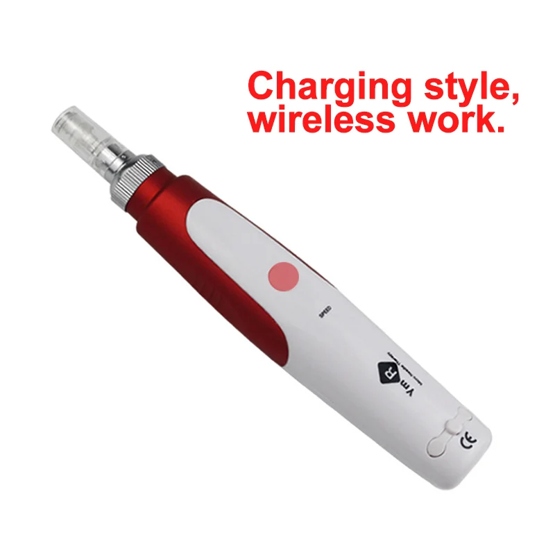 charging style Electric Microneedle Rolling Pen Microneedling Bayonet Micro Needle Roller Cartridges Tattoo Removal Speckle Eyebag Nano Tips - Цвет: charging style