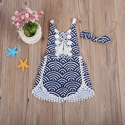 2 шт.! Одежда для маленьких девочек Кружево геометрический комбинезон кисточкой