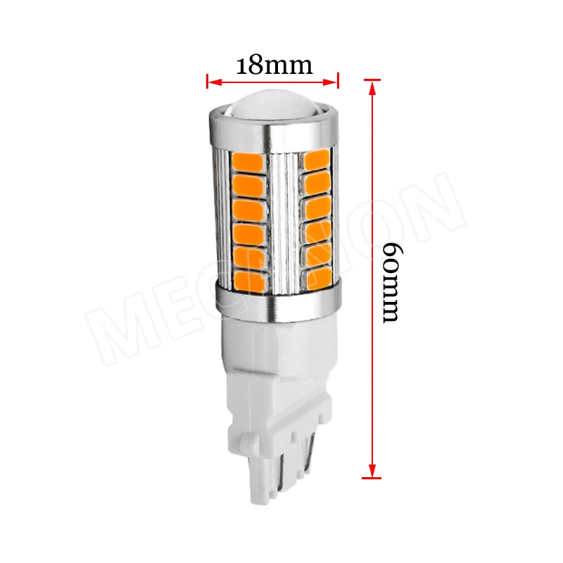 2 шт. Автомобильный светодиодный S25 1156 BA15S 1157 BAY15D T20 7440 7443 T25 3156 3157 5630 5730 33SMD дневные