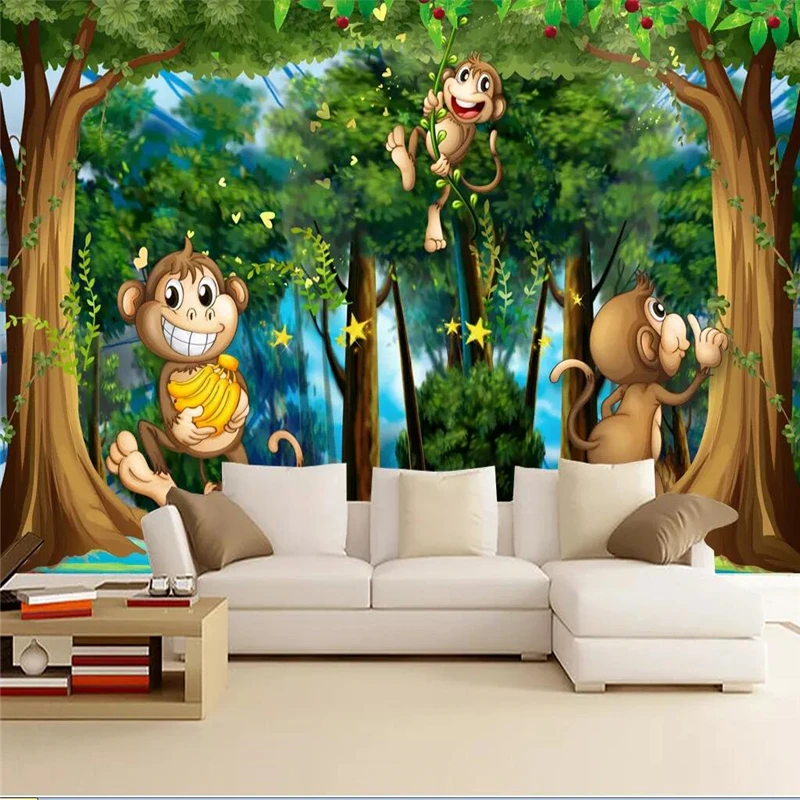 beibehang Custom photo wallpaper mural fantasy forest animal park kingdom children's room kids papel de parede | Обустройство